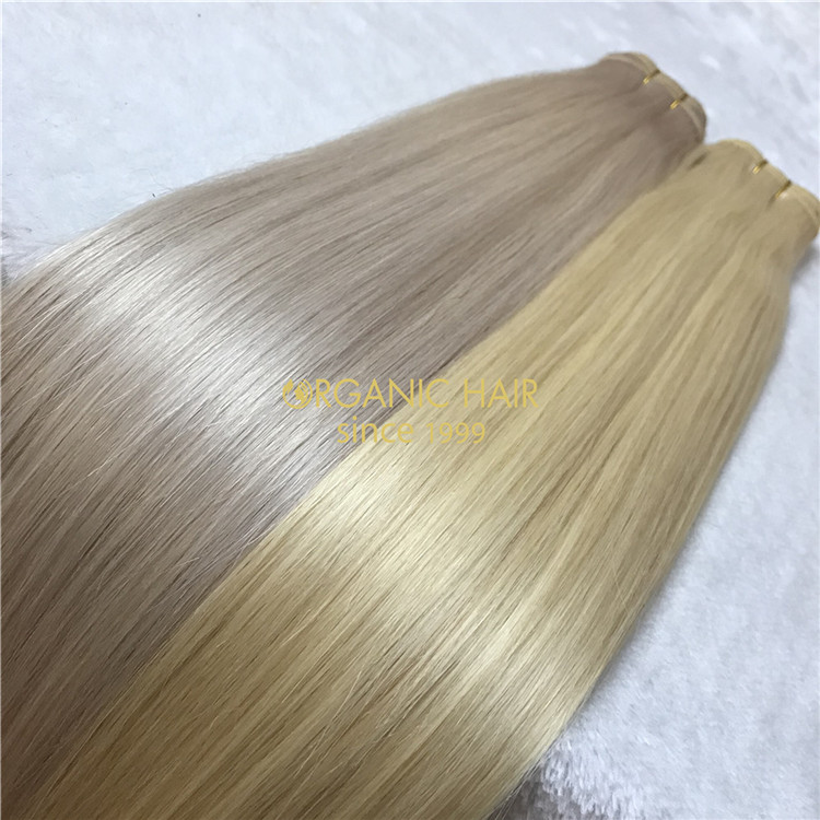 Human weft hair extensions #60color VS #60A X111